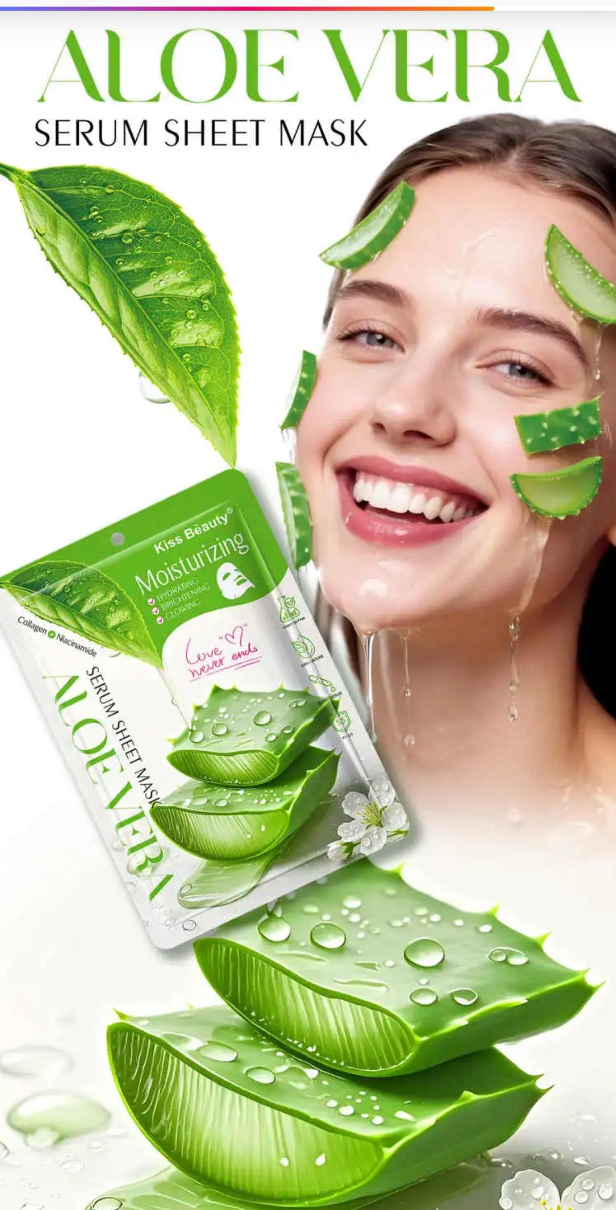 Mascarilla Faciales Serum Sheet | Kiss Beauty