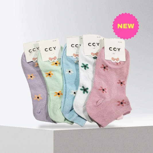 Calcetines tobilleros flores | CCY
