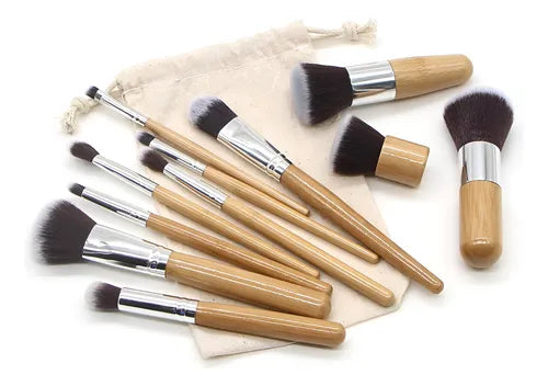 Set Brochas Eco Bambú (11pz) | FY Cosmetics