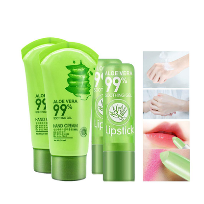 Set Crema para manos y Bálsamo Labial Aloe Vera | Gentle Beauty