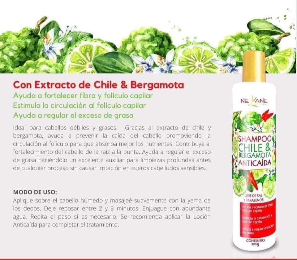 Shampoo Chile Anticaida  | ℕ𝔼𝕂𝔸ℕ𝔼 