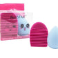 Set Esponja Y Limpiabrocha