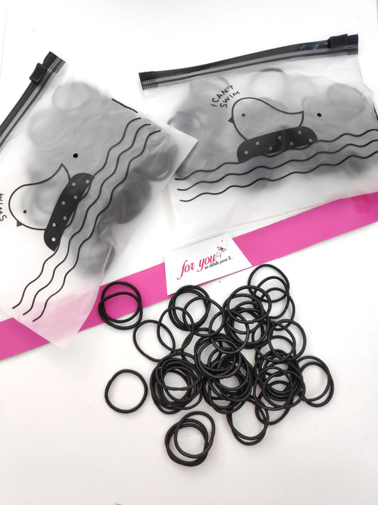 Bolsa de 250 ligas de hule para cabello