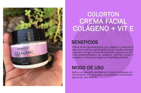 Crema Facial de Colageno y Vitamina E | COLORTON
