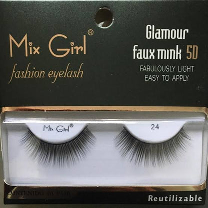 Pestañas postizas GLAMOUR Mink | 5D Mix Girl