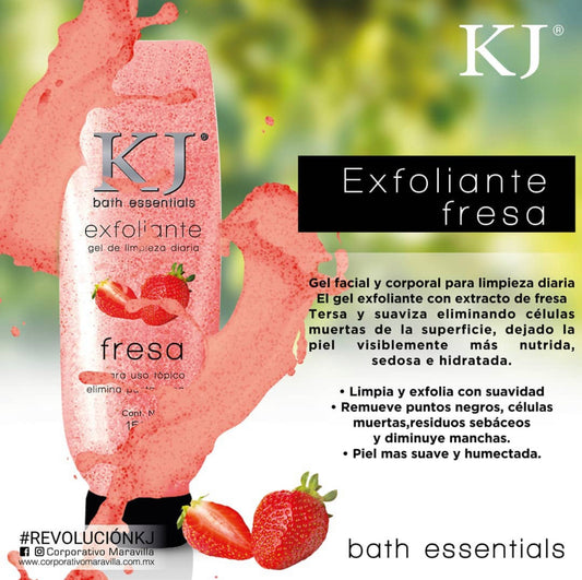 Exfoliante Fresa | KJ Bath Essentials